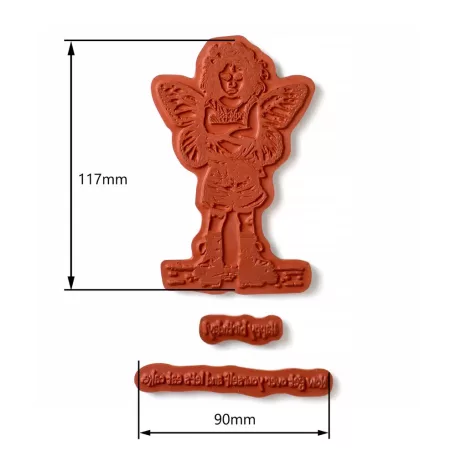 Andy Skinner gumibélyegző Princess Attitude  Pre Cut Rubber Stamp Set (1 db)