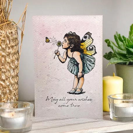 Andy Skinner gumibélyegző Make a Wish  Pre Cut Rubber Stamp Set (1 db)