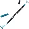 Tombow ABT Dual Brush Pen Kéthegyű filctoll - ABT-407 - Tiki teal (1 db)