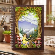   Enchanted Forest Scene Szilikon öntőforma Katy Sue Designs Silicon Mould (1 db)