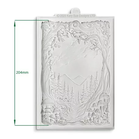 Enchanted Forest Scene Szilikon öntőforma Katy Sue Designs Silicon Mould (1 db)