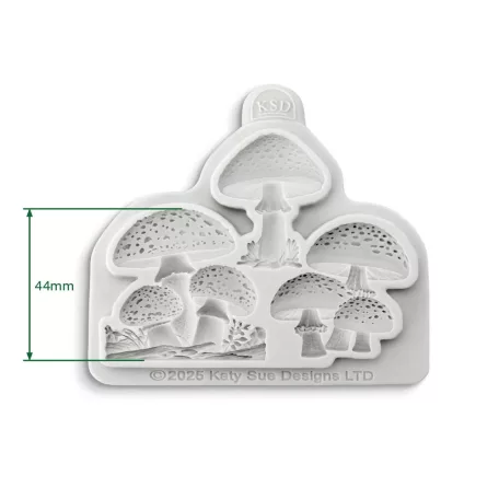 Toadstool Trio Szilikon öntőforma Katy Sue Designs Silicon Mould (1 db)