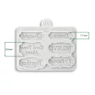 Believers Mini Plaques Szilikon öntőforma Katy Sue Designs Silicon Mould (1 db)