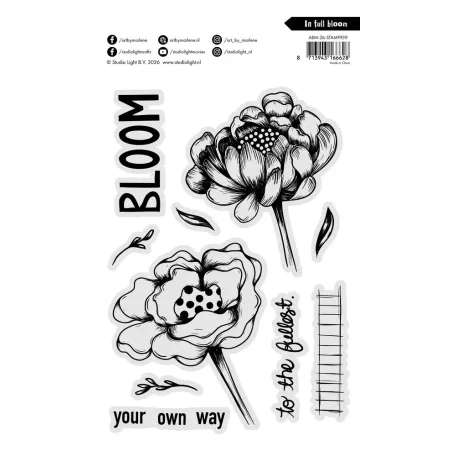 Art by Marlene In Full Bloom Szilikonbélyegző Clear Stamp (1 csomag)