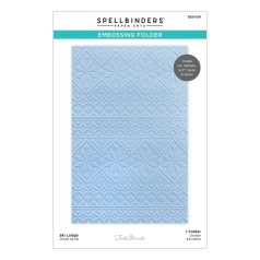  Spellbinders  Domborító mappa Ski Lodge / Embossing Folder (1 db)