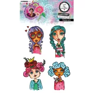   Art by Marlene Fabulous Girls Szilikonbélyegző Clear Stamp (1 csomag)