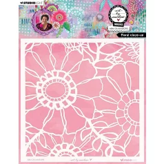 Art by Marlene Floral Close-Up Stencil Mask (1 db)