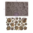 Finnabair Rusty Flowers Öntőforma 5″X8″ Décor Mould (1 db)