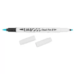 Domborító toll  - Clear - Emboss Dual Pen II (1 db)