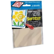   EssdeeLino nyomdalap 105x100mm / SoftCut Carving Blocks (2 db)