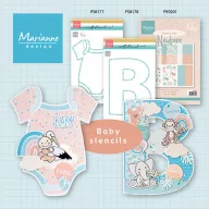 Marianne Design stencil B betű (1 csomag)