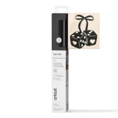   Cricut Fekete bársony vasalható fólia - Flocked Iron-On  Black (1 ív)