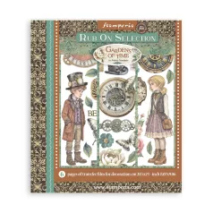   Stamperia Gardens of Time Kaparós matrica készlet  Assortment Rub-On (6 ív)