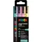 UNI POSCA dekormarker készlet 0.9 mm PC-3M Pasztell színek (4 db)