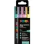 UNI POSCA dekormarker készlet 0.9 mm PC-3M Pasztell színek (4 db)