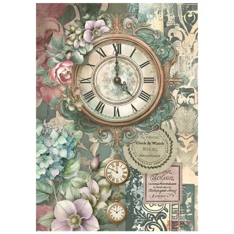 Stamperia Gardens of Time Rízspapír készlet A6  Mini Rice Paper (8 ív)