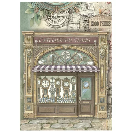 Stamperia Gardens of Time Rízspapír készlet A6  Mini Rice Paper (8 ív)