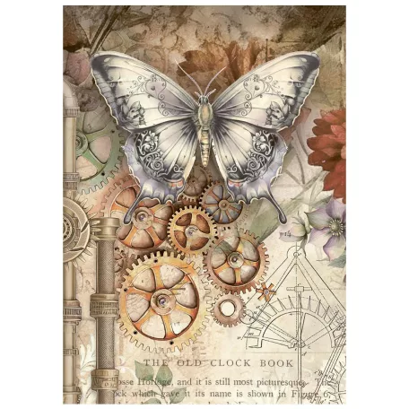 Stamperia Gardens of Time Rízspapír készlet A6  Mini Rice Paper (8 ív)