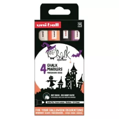   UNI Folyékony Kréta Chalk Marker PWE-5MHalloween dekorációs készlet (4 db)