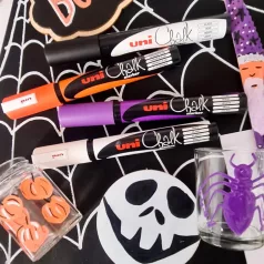   UNI Folyékony Kréta Chalk Marker PWE-5MHalloween dekorációs készlet (4 db)