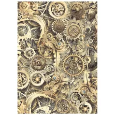   Stamperia Gardens of Time Rízspapír készlet A6  Rice Paper Backgrounds (8 ív)