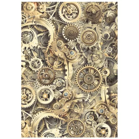 Stamperia Gardens of Time Rízspapír készlet A6  Rice Paper Backgrounds (8 ív)