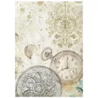 Stamperia Gardens of Time Rízspapír készlet A6  Rice Paper Backgrounds (8 ív)