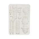 Stamperia Gardens of Time Szilikon öntőforma A5 Clocks and Tubes Silicon Mould (1 db)