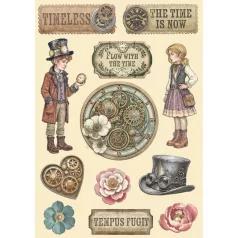   Stamperia Gardens of Time Fa dísíztőelem A5  Wooden Shapes (1 ív)