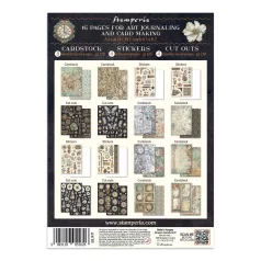   Stamperia Gardens of Time  Junk Journal Stickers, Cut-Outs, Backgrounds (1 csomag)