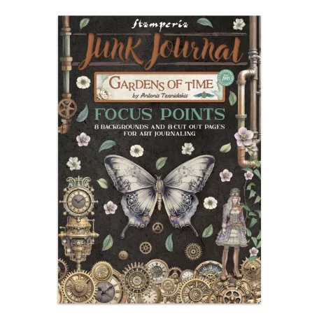 Stamperia Gardens of Time  Junk Journal A5 Focus Points (1 csomag)