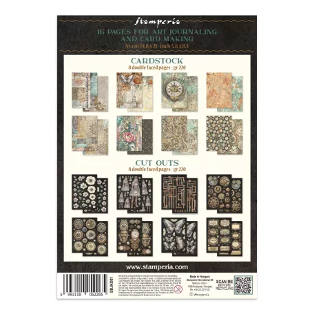 Stamperia Gardens of Time  Junk Journal A5 Focus Points (1 csomag)