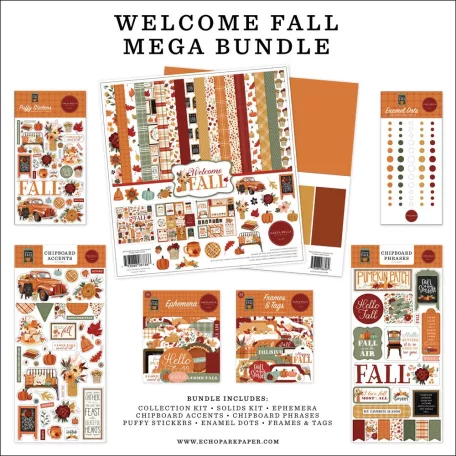 Carta Bella Scrapbook alkotócsomag Welcome Fall - Mega Bundle (1 csomag)