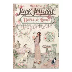   Stamperia House of Roses  Junk Journal Stickers, Cut-Outs, Backgrounds (1 csomag)