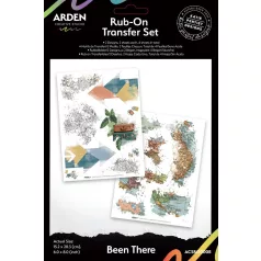   Arden Creative Studio Papírkészlet 6"x8" (15x20cm) Been There Rub-On Transfer Set (1 csomag)