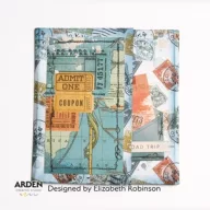   Arden Creative Studio Szilikonbélyegző 4"x6" (10x15cm) Maker Series Clear Stamp Set Background Stamp Set World Traveler (1 csomag)