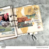   Arden Creative Studio Szilikonbélyegző 4"x6" (10x15cm) Maker Series Clear Stamp Set Background Stamp Set World Traveler (1 csomag)