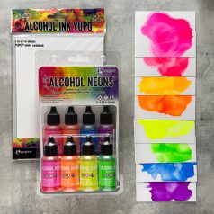   Ranger Neon alkoholos tinta készlet / Tim Holtz Alcohol Ink Neon (8 db)