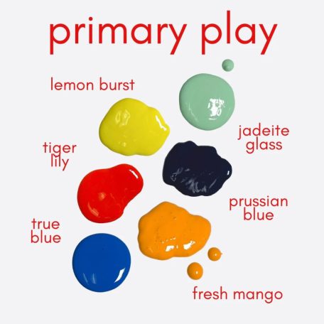 Matt akrilfesték készlet 6x59ml Primary Play Trend Color Palette DecoArt Americana Acrylics