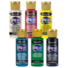   Matt akrilfesték készlet 6x59ml Fisherman Trend Color Palette DecoArt Americana Acrylics