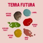 Akrilfesték készket 6x59ml Terra Futura Trend Color Palette DecoArt Americana Acrylics & Extreme Sheens (6 db)