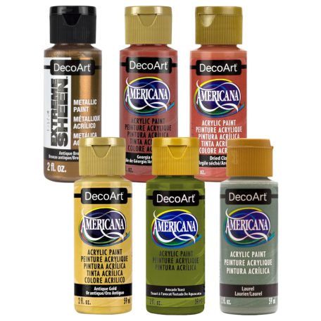 Akrilfesték készket 6x59ml Terra Futura Trend Color Palette DecoArt Americana Acrylics & Extreme Sheens (6 db)