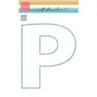 Marianne Design stencil P betű (1 csomag)