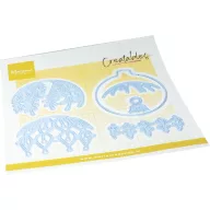   Marianne Design vágósablon Karácsonyi gömbdíszek kerek (1 csomag)