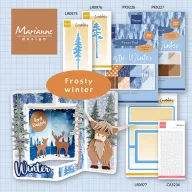   Marianne Design mintás papír Fagyos tél papírblokk (1 csomag)