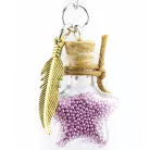 Üvegcse parafa dugóval 21x11x23mm star Mini Glass Bottles (2 db)