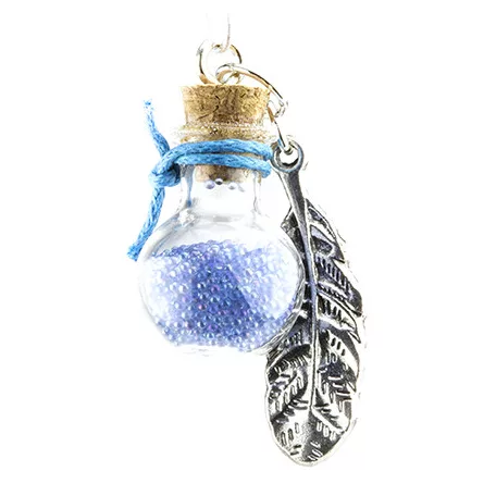 Üvegcse parafa dugóval 17x21mm Mini Glass Bottles (2 db)