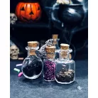 Üvegcse parafa dugóval 22x25mm Mini Glass Bottles (2 db)