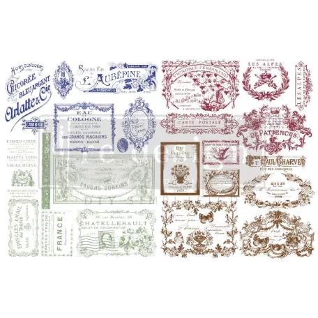 Redesign with Prima Just Labels H2O vízátviteles transzfer 8.5"X11" (A4) H2O Transfers (2 ív)