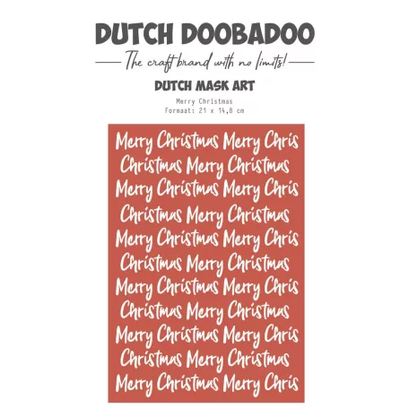Dutch Doobadoo Merry and Bright Stencil A5 Merry Christmas Dutch Mask Art (1 db)